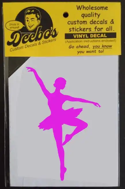 Dancing ballerina decal