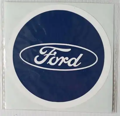 Ford licence holder sticker