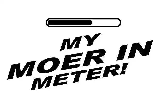 Moer in meter decal