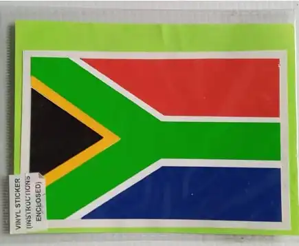 South African flag custom die-cut vinyl car sticker 