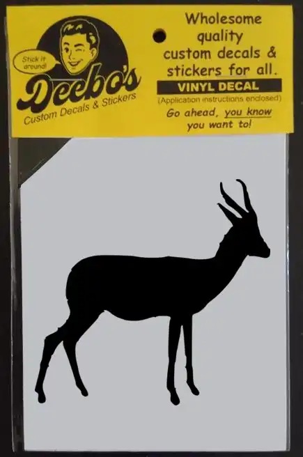 Springbok silhouette decal