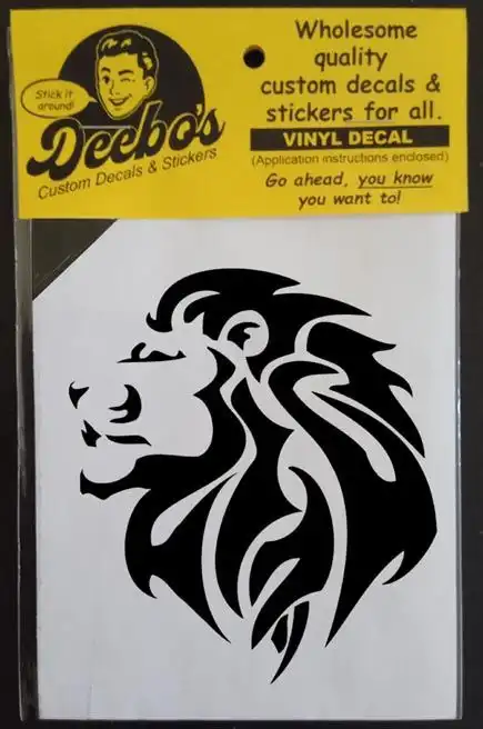 Decorative african lion decal