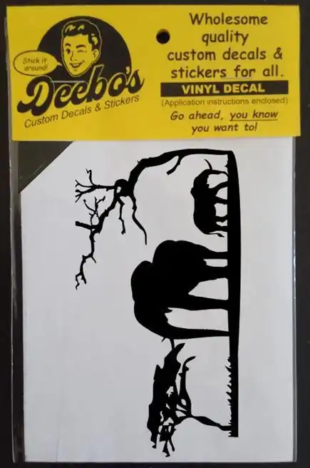 African wildlife silhouette decal